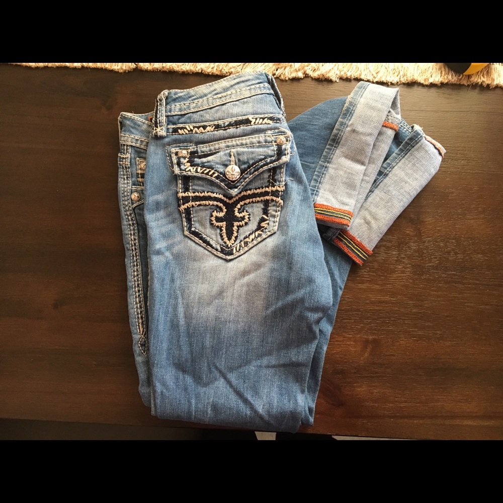 ROCK REVIVAL BOOT CUT JEAN👖💙